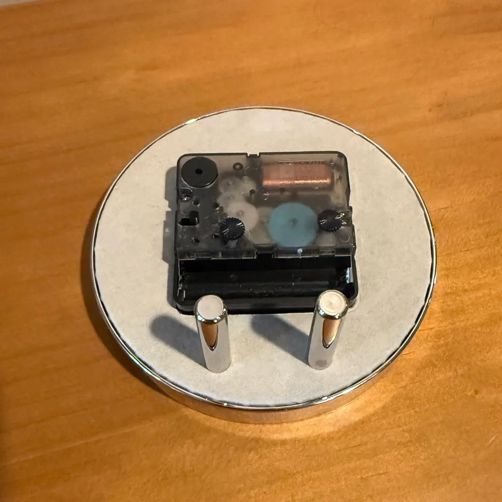 Addison Ross Blue and Silver Alarm Clock - Picture 5 of 6